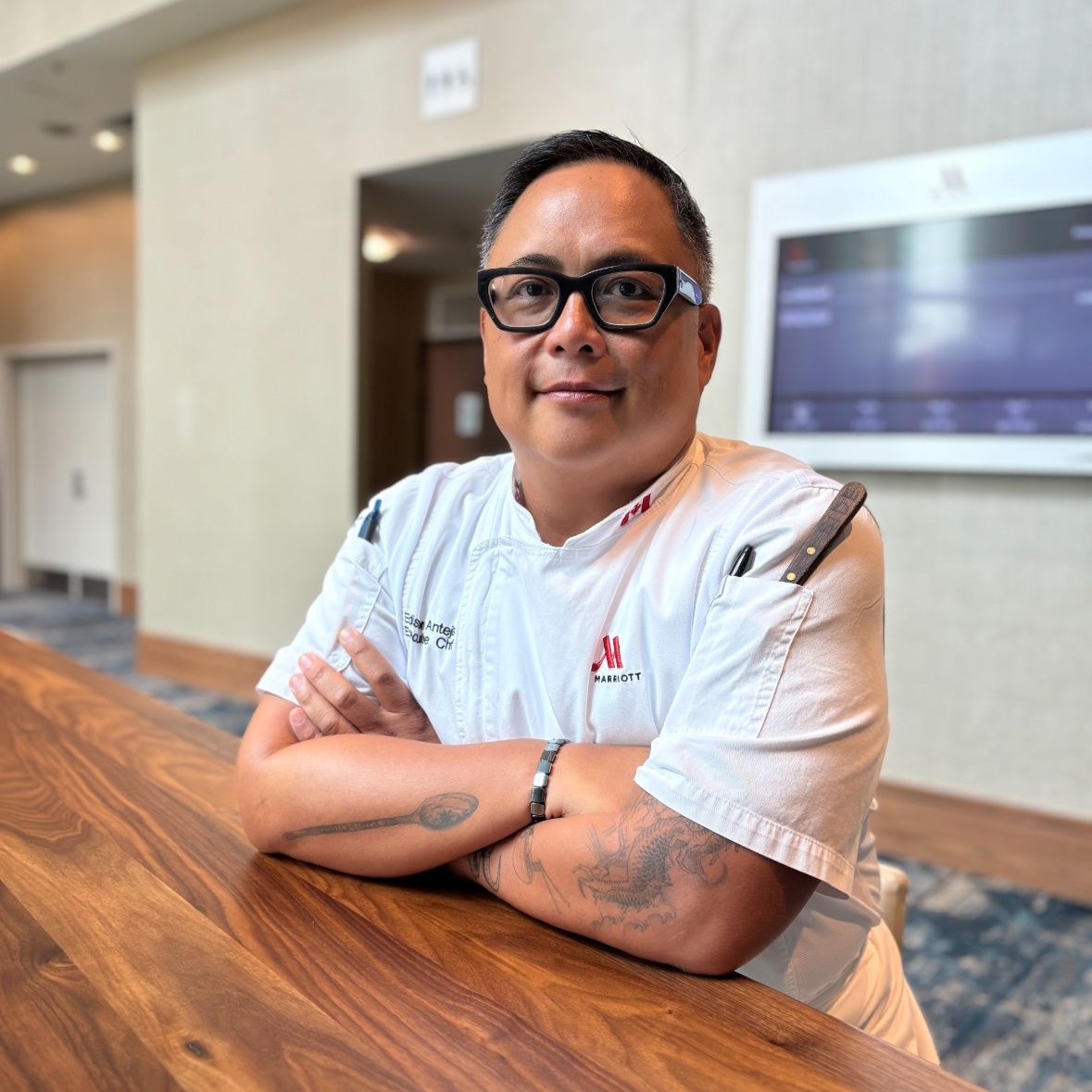 Chef crossing his arms